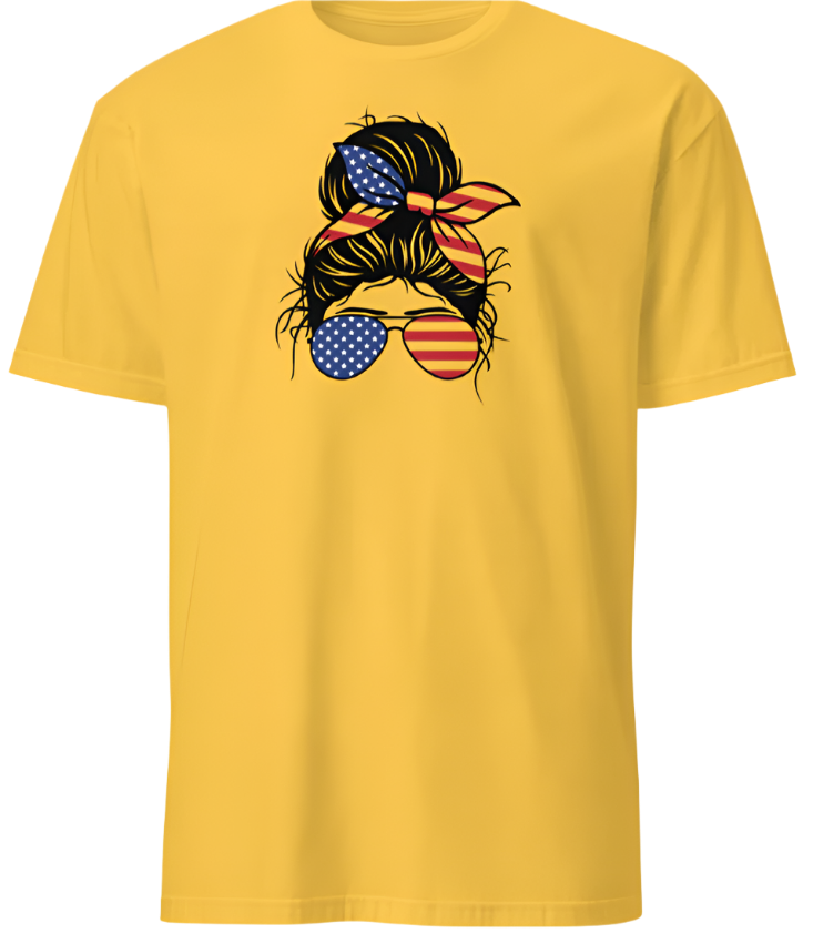 July 4th USA Messy Bun & American Fun