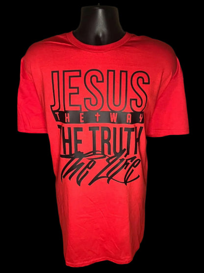 JESUS THE WAY THE TRUTH THE LIFE (black print)