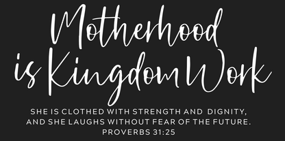 MOTHERHOOD (white print)