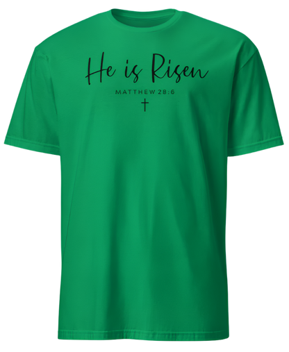 HE IS RISEN (black print)