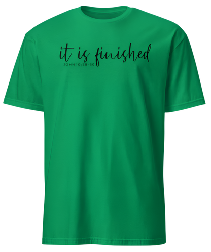 IT IS FINISHED (black print)