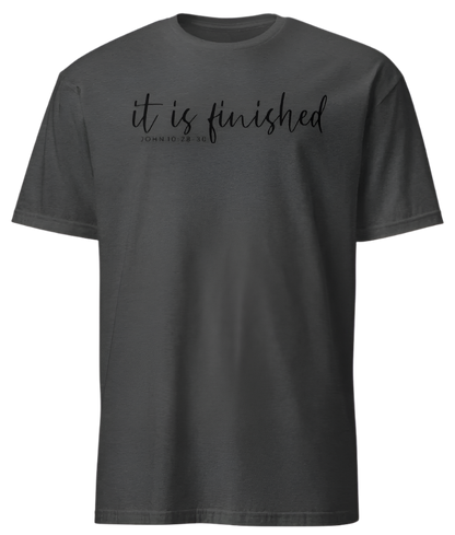 IT IS FINISHED (black print)