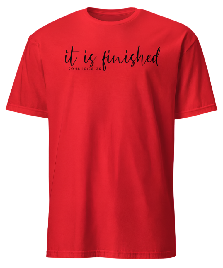 IT IS FINISHED (black print)