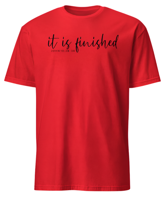 IT IS FINISHED (black print)