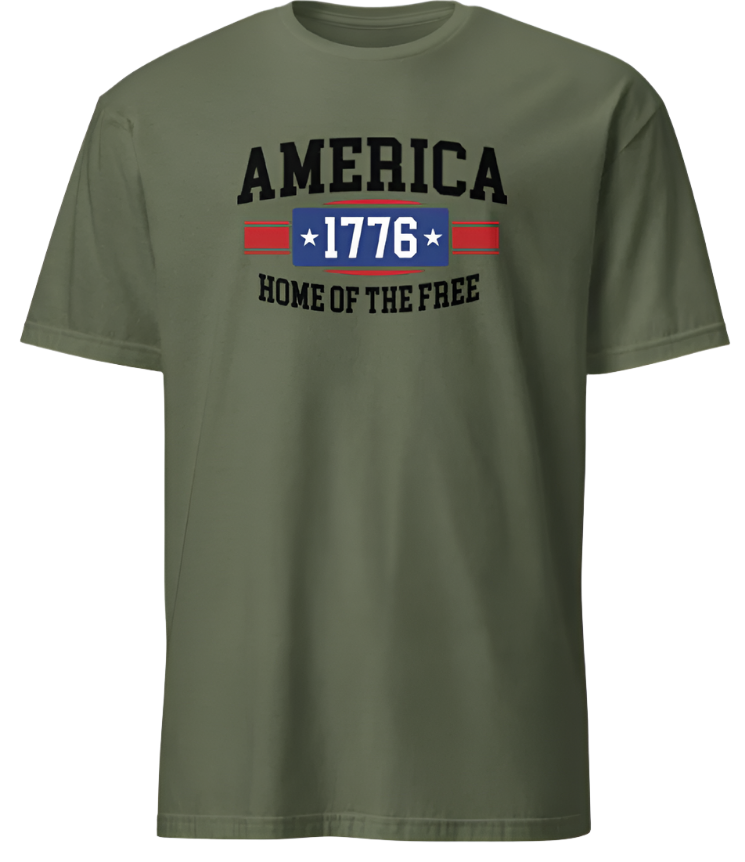 July 4th America 1776 Home of the Free