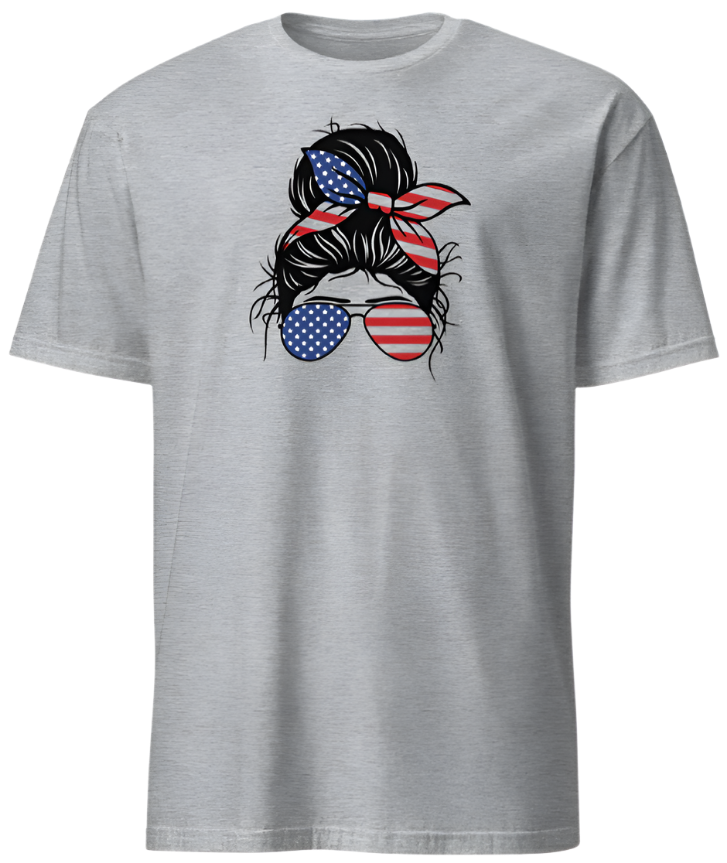 July 4th USA Messy Bun & American Fun