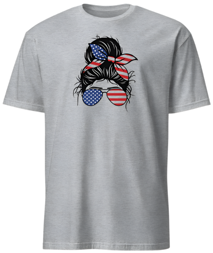 July 4th USA Messy Bun & American Fun