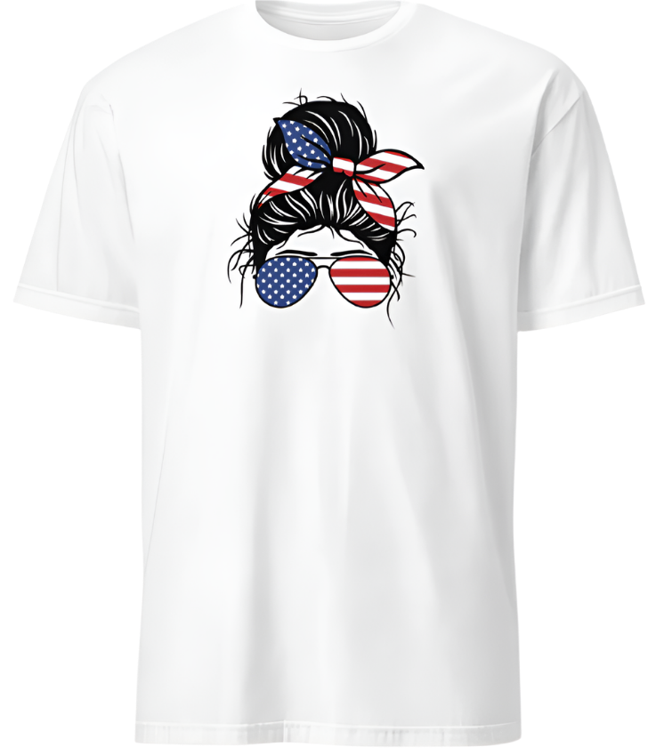 July 4th USA Messy Bun & American Fun