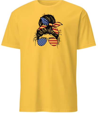 July 4th USA Messy Bun & American Fun