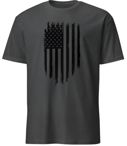 July 4th Black Distressed American Flag 02
