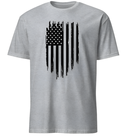 July 4th Black Distressed American Flag 02