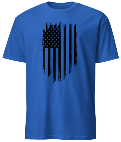 July 4th Black Distressed American Flag 02