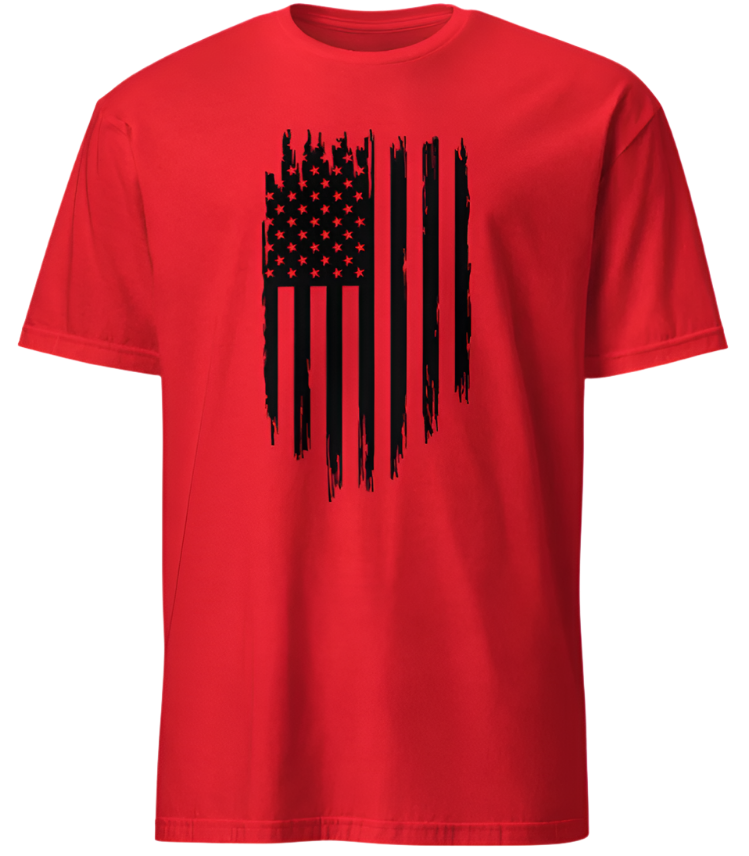 July 4th Black Distressed American Flag 02