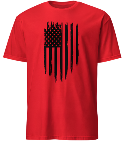 July 4th Black Distressed American Flag 02