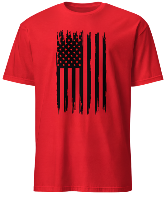 July 4th Black Distressed American Flag 03