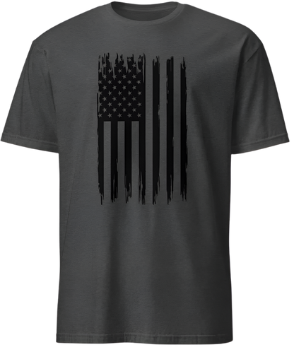 July 4th Black Distressed American Flag 03