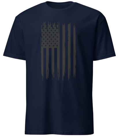 July 4th Black Distressed American Flag 03