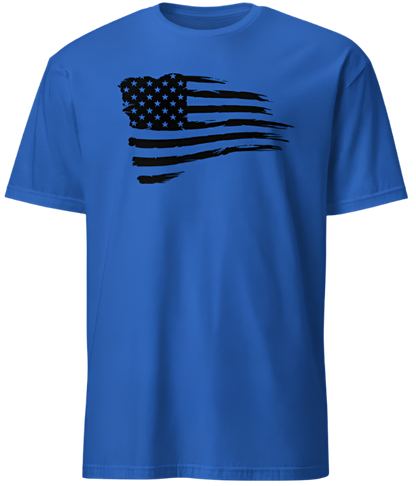 July 4th Black Distressed American Flag 01