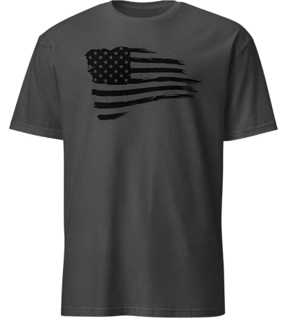 July 4th Black Distressed American Flag 01