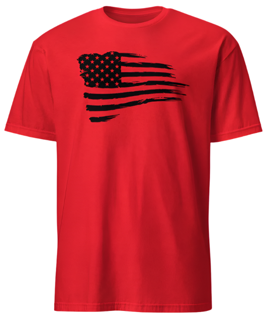 July 4th Black Distressed American Flag 01