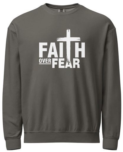 Faith over Fear (White) Sweatshirt