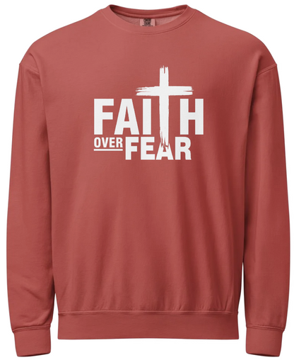 Faith over Fear (White) Sweatshirt