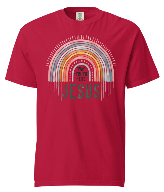 Jesus, way truth life rainbow