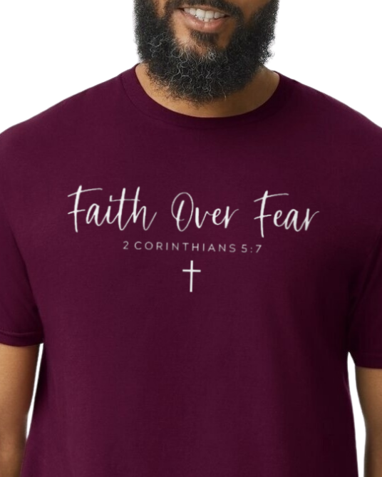 FAITH OVER FEAR (white print)