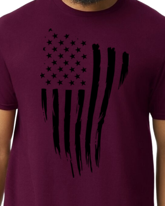 USA FLAG (black print)