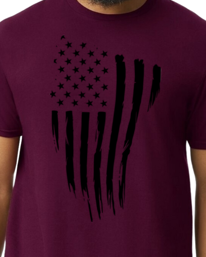 USA FLAG (black print)