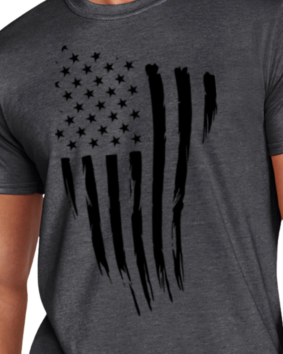 USA FLAG (black print)