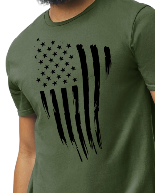 USA FLAG (black print)