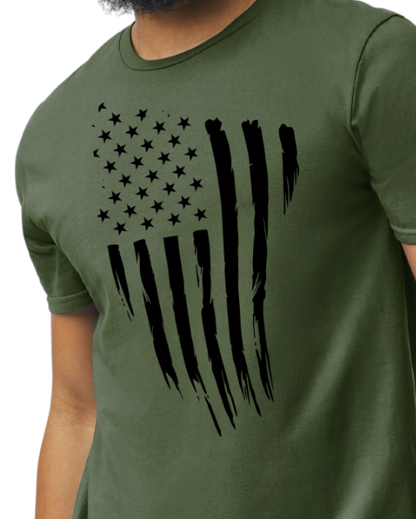 USA FLAG (black print)