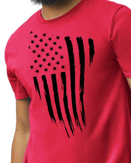 USA FLAG (black print)