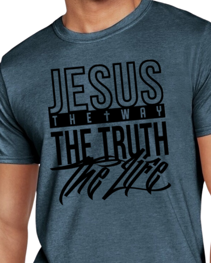 JESUS THE WAY THE TRUTH THE LIFE (black print)