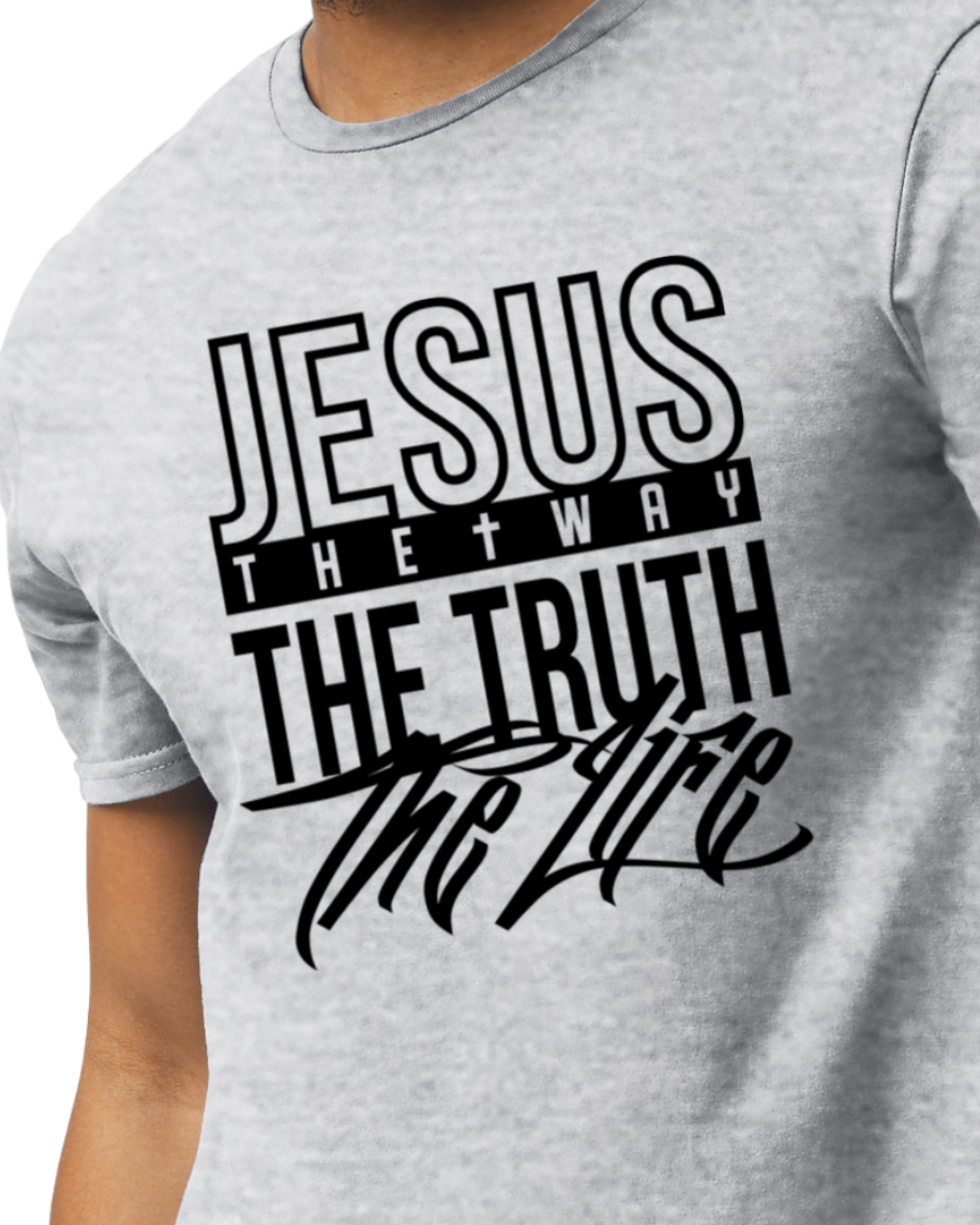 JESUS THE WAY THE TRUTH THE LIFE (black print)