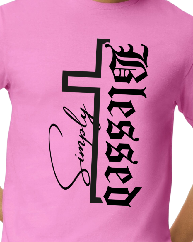 SIMPLY BLESSED (black print)