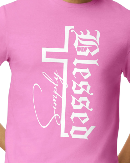 SIMPLY BLESSED! (white print)