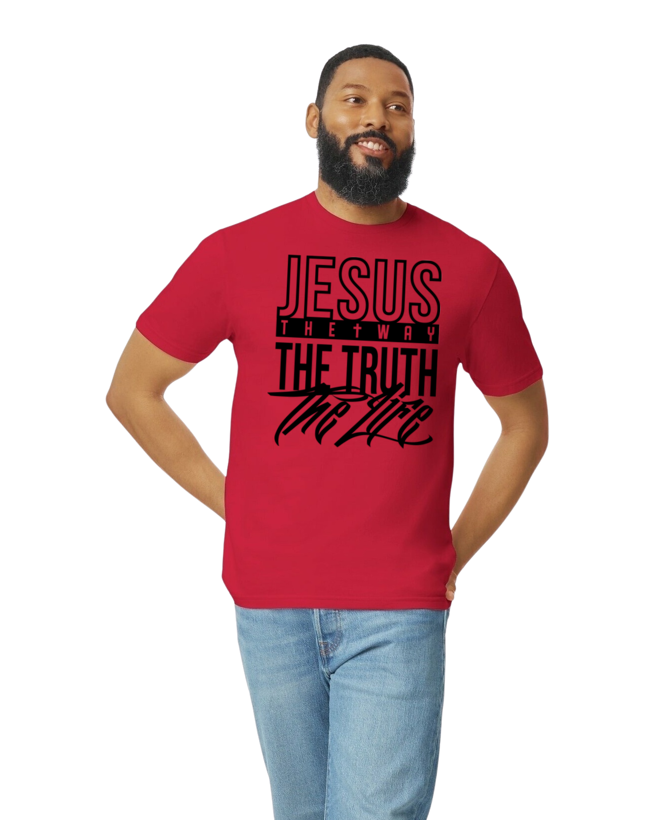 JESUS THE WAY THE TRUTH THE LIFE (black print)