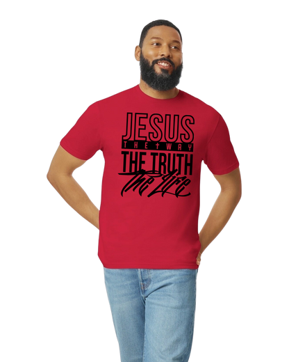 JESUS THE WAY THE TRUTH THE LIFE (black print)