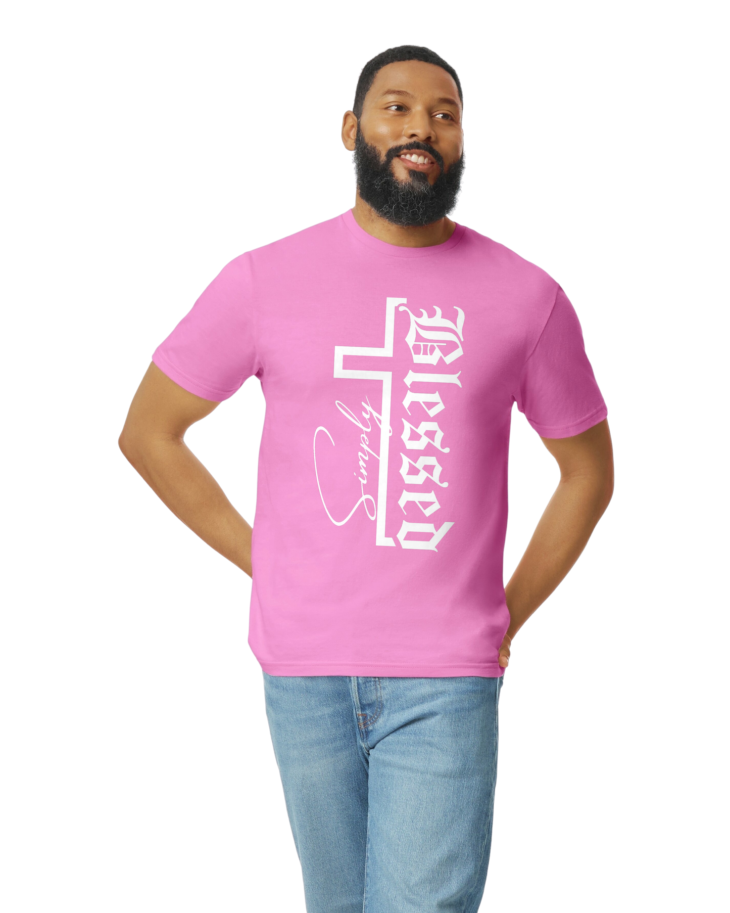 SIMPLY BLESSED! (white print)