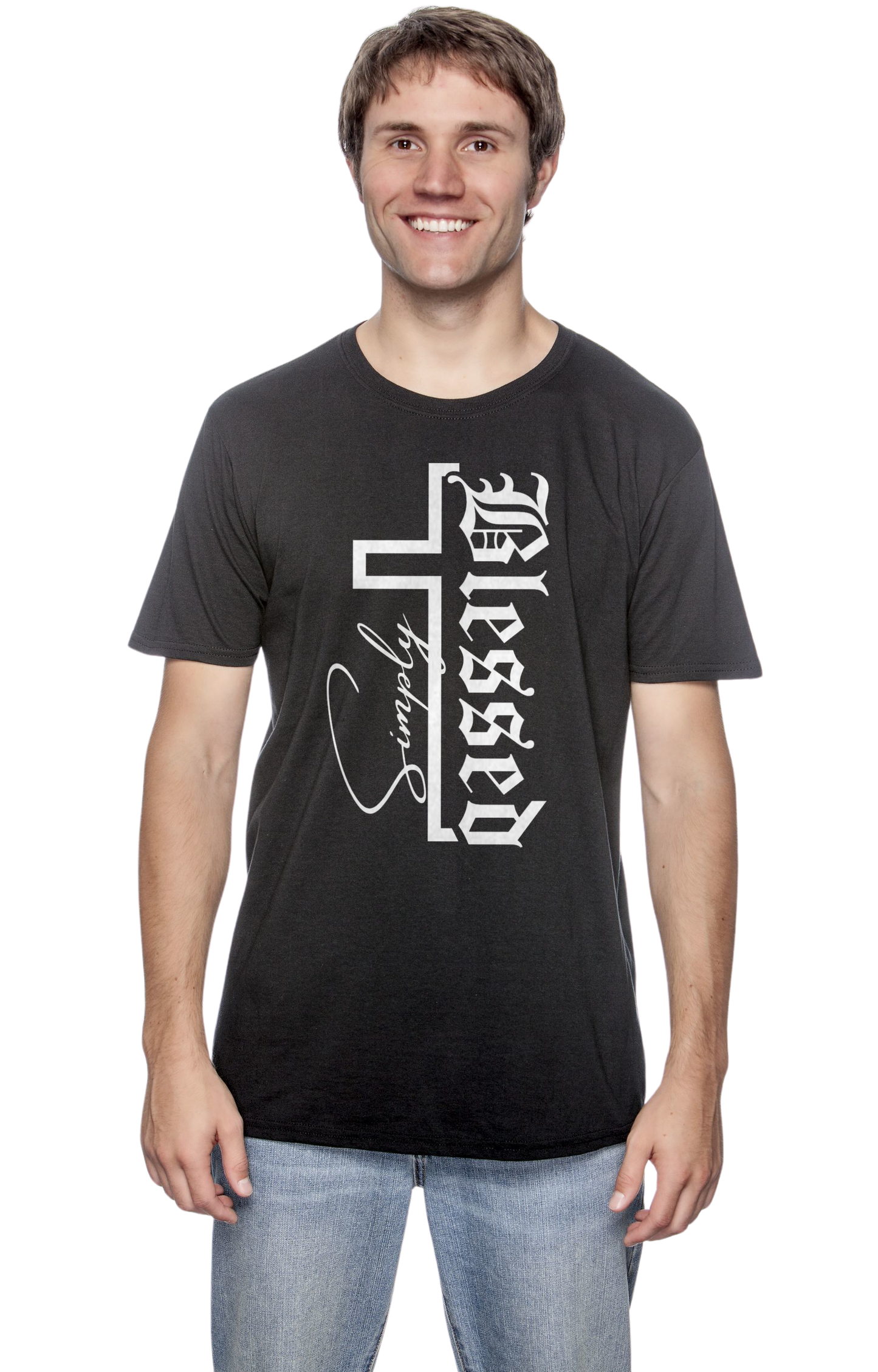 SIMPLY BLESSED! (white print)