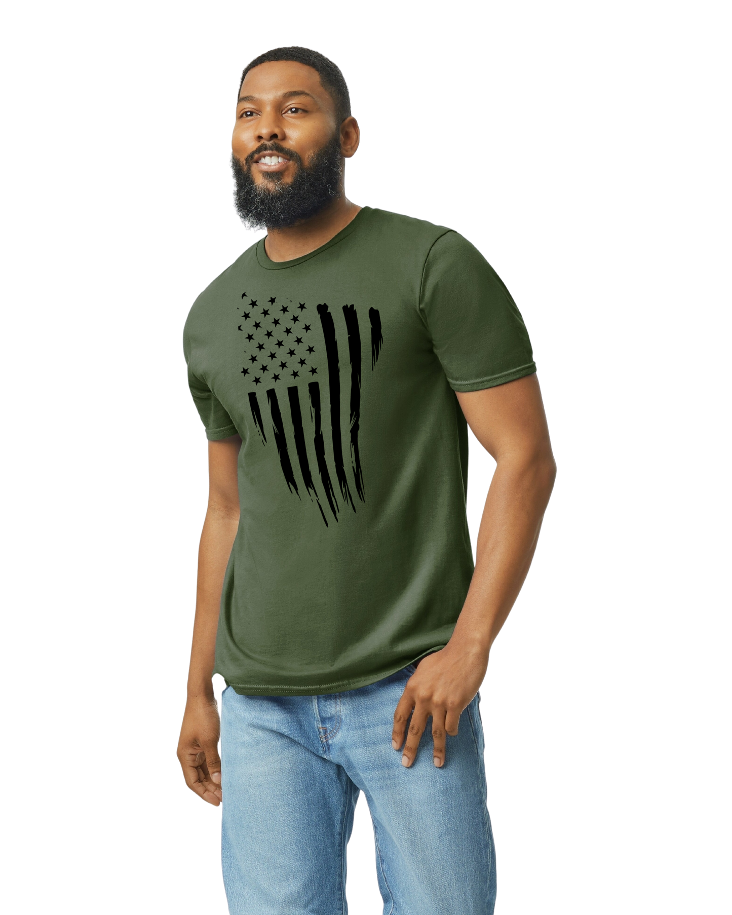 USA FLAG (black print)